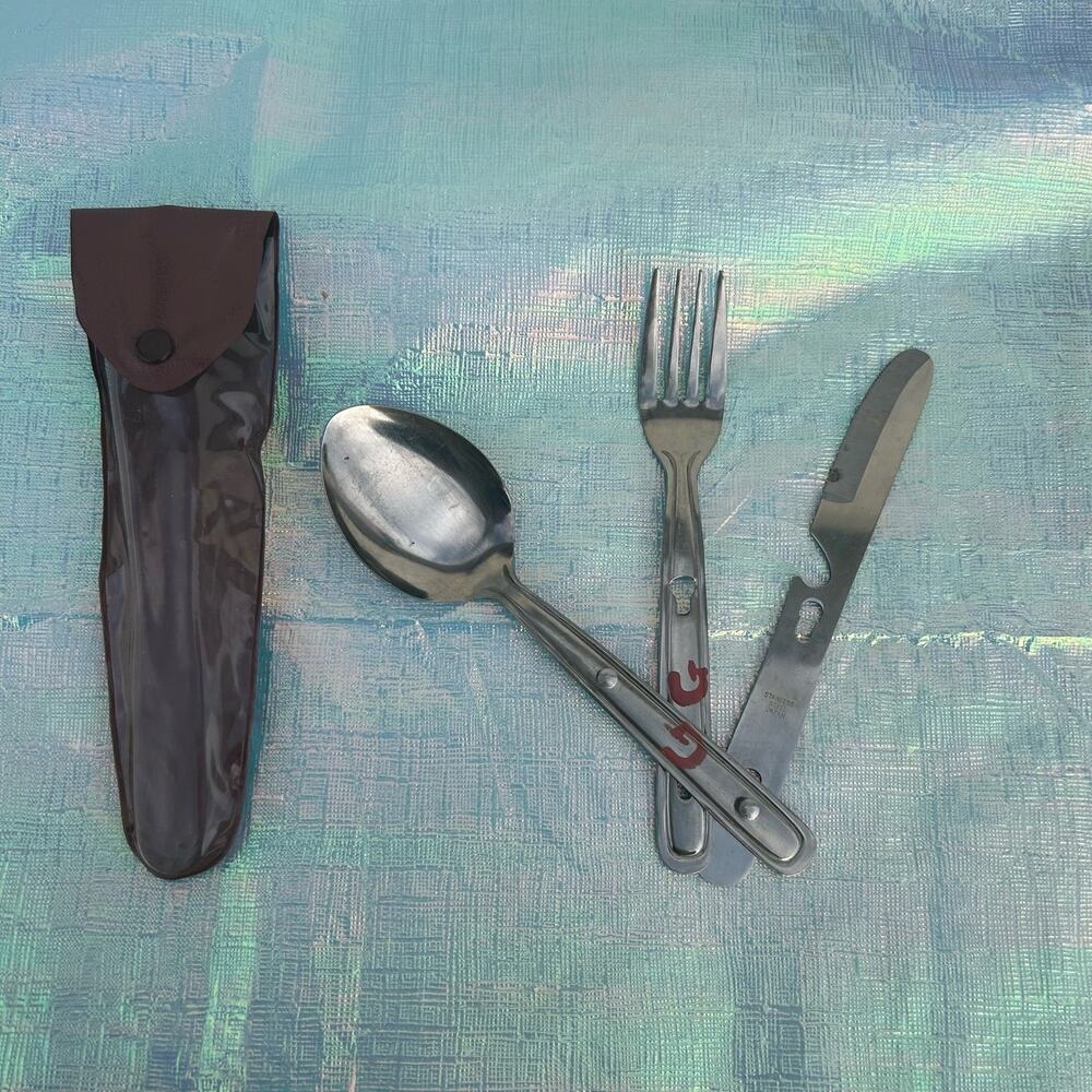 ☆  Japan Camping Set Stainless Steel Spoon, Fork, Knife (3B-DT)
